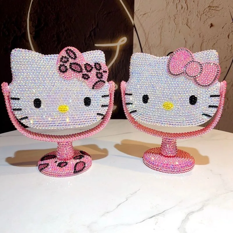 

Новинка, милые зеркальные декоративные зеркала в стиле kawaii с рисунком персонажа аниме, необычное простое настольное зеркало с рисунком из мультфильма