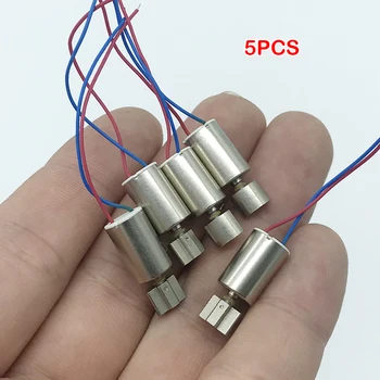 5 sztuk Micro 8x12mm bezrdzewny silnik wibracyjny 812 silnik wibracyjny mały wibrator DC 3V 3.7V 4.2V cylindryczny wibrator do Model zabawkowy