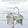 Desktop Automatic Squid Cuttlefish Skin Peeler Fish Peeling Machine 6