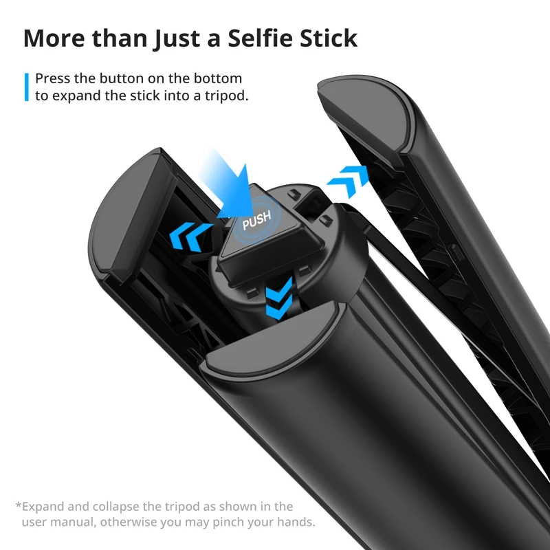 ULANZI TT52 59in Invisible Selfie Stick Tripod for Insta360 X4/GO GoPro DJI Accessory Extension Pole Selfie Stick Handle Grip 5