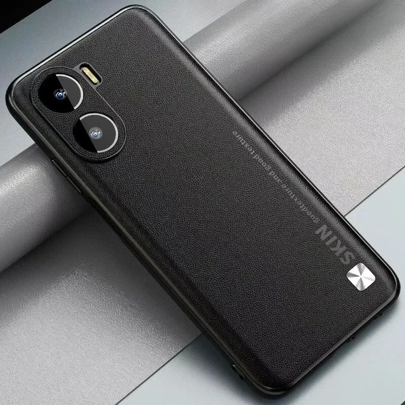 Luxury Leather Silicone Shockproof Matte Bumper Protective Back Case