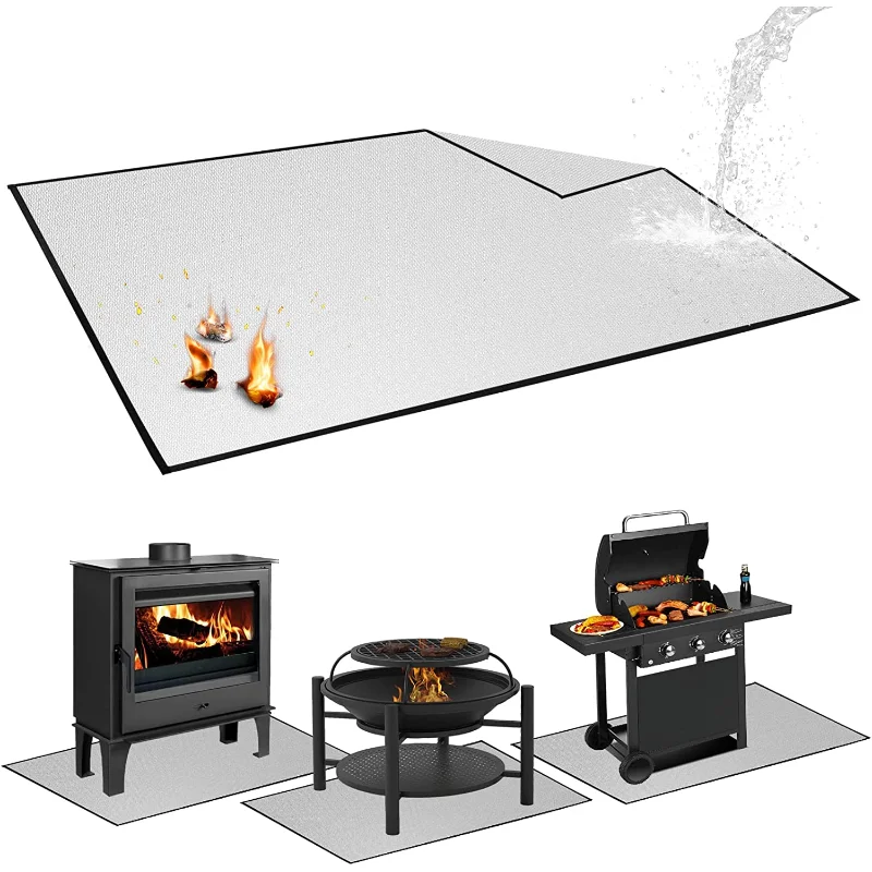 Outdoor Camping Fireproof Grill Mat Picnic Barbecue Heat Insulation Mat