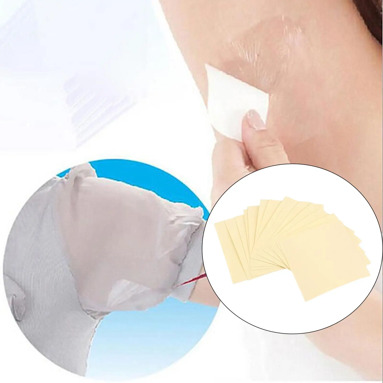 20x Underarm Sweat Pads Non Visible Comfortable Anti Sweat Underarm Shielding Antiperspirant Sticker Armpit Sheet for Women Men