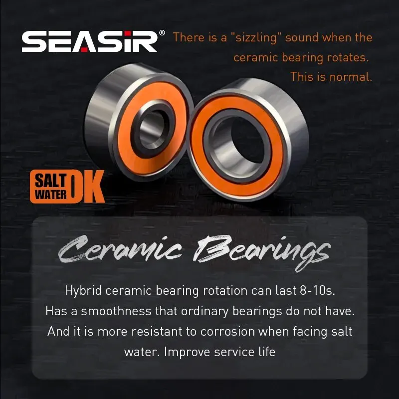 Seasir m1 135g金属フレームベイトキャスティング釣りリール超軽量10 +