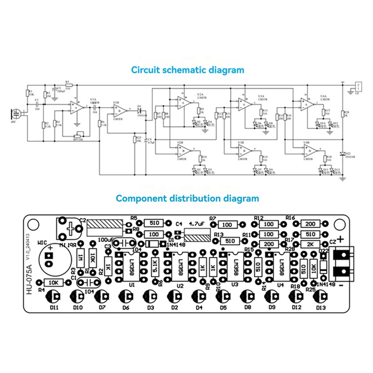 B34B-DIY Bluetooth Speaker Kit with FM Radio 87.5-108MHZ DIY Soldering Project