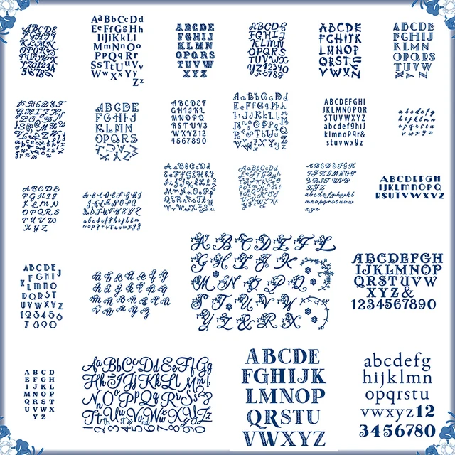 Many New Personalized Metal Cutting Molds With 26 English Alphabets