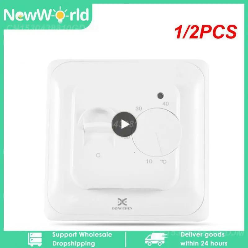 

1/2PCS Electric Floor Heating Room Thermostat Manual Warm Floor Cable Use Termostat 220V 16A Temperature Controller Instrument