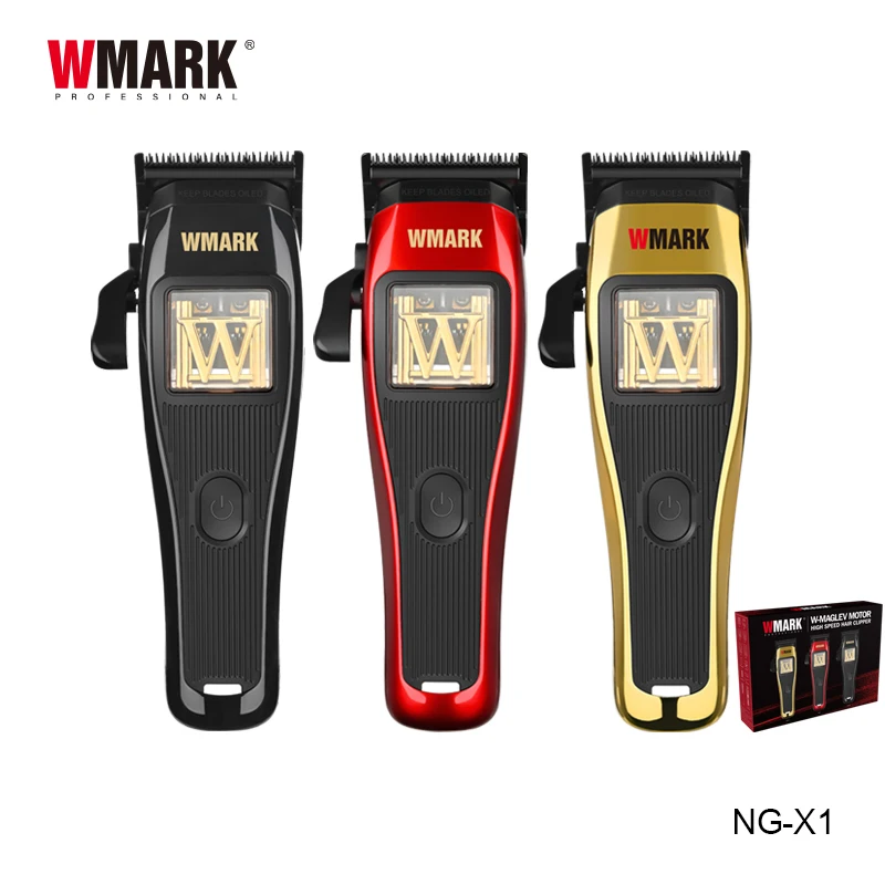 WMARK-NG-X1 maglev高速ヘアクリッパー、電気トリマー、切断、ヘア