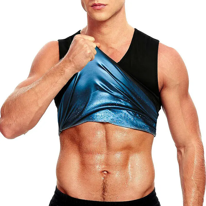 Sauna Workout Shapewear Men Women Thermal Sportswear Gynecomastia Compression Tank Top Sweat Vest Fitness Body Shaper Shirt