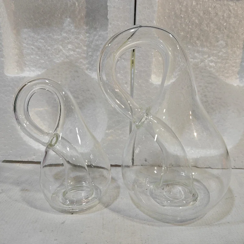 Klein Bottles Thickened Ornaments Four-dimensional Space Decorative Glass Bottle Gifts Transparent Glass Home Decoration
