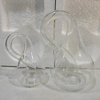 Klein Bottles Thickened Ornaments Four-dimensional Space Decorative Glass Bottle Gifts Transparent Glass Home Decoration