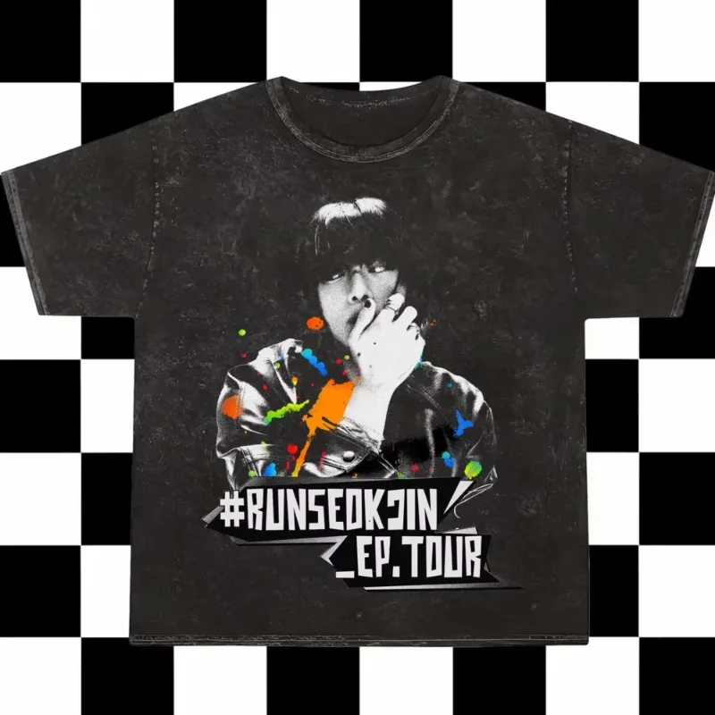 Jin RUNSEOKJIN EP TOUR 2025 Tshirts Korean Singer Graphic