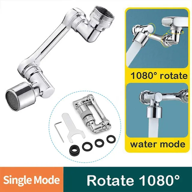 Braccio Robotico Per Rubinetto - Rotazione 1440&deg; E Doppia Modalit&agrave; Acqua!