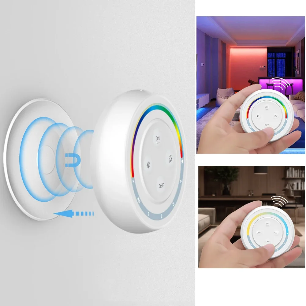 

Miboxer 2,4G Радужный пульт дистанционного управления CCT/ RGB/RGBW/RGBCCT контроллер светодиодной ленты