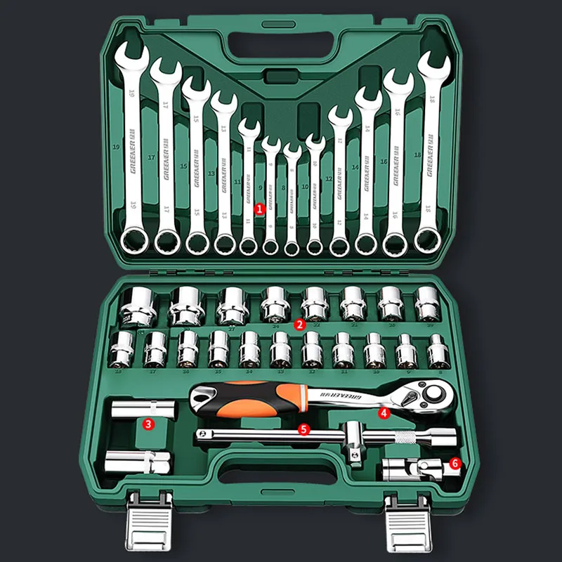 Auto Repair Tools Box Sets Electrician Spanner Anti-fall Case Waterproof Shockproof Safety Parts Organizer Anti-fall Toolbox tool storage box parts storage box storage organizer box parts organizer
