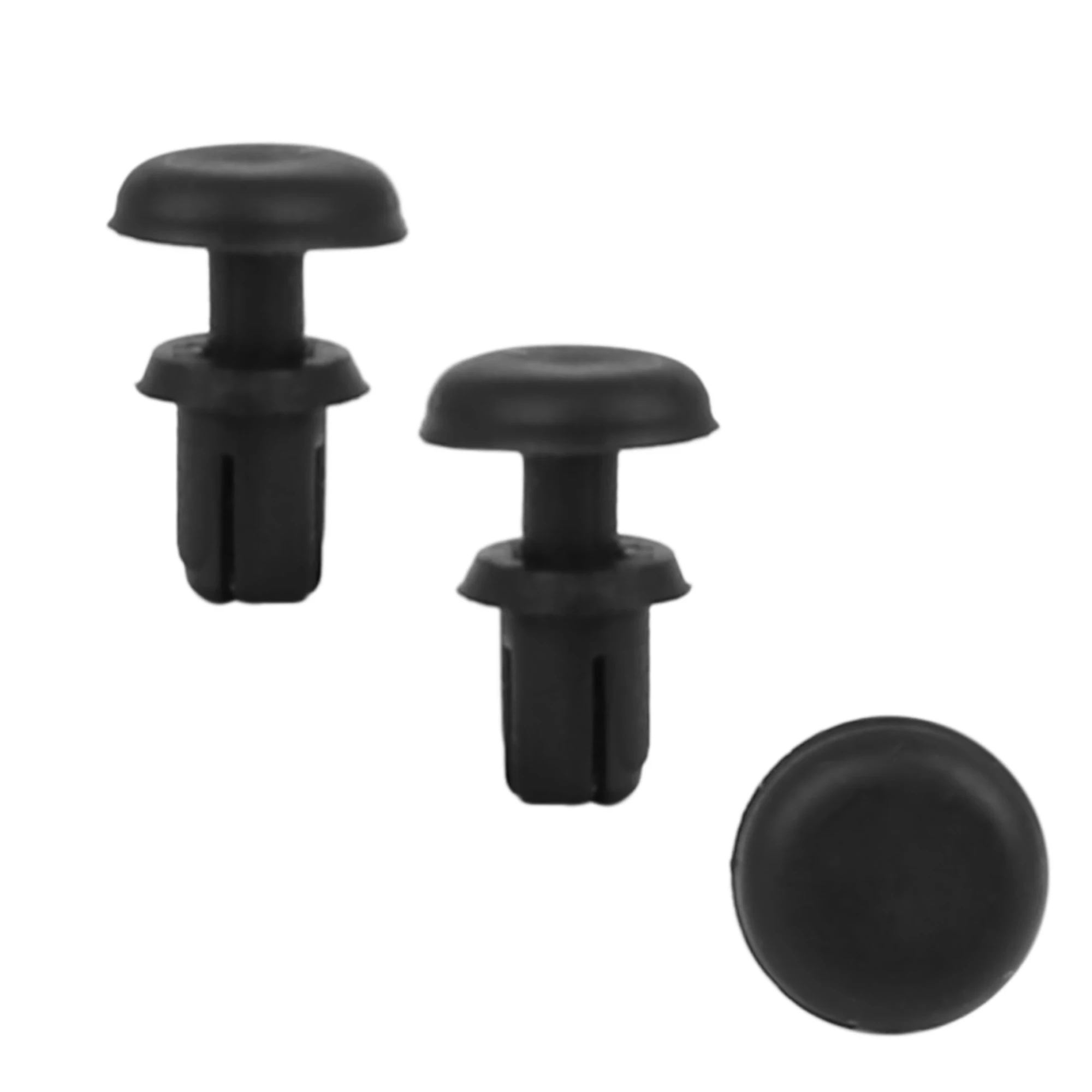 50 Rivetti In Plastica Nera Per Paraurti Auto – Diametro 6 Mm, Clip A Pressione Per Minigonne E Finiture Esterne