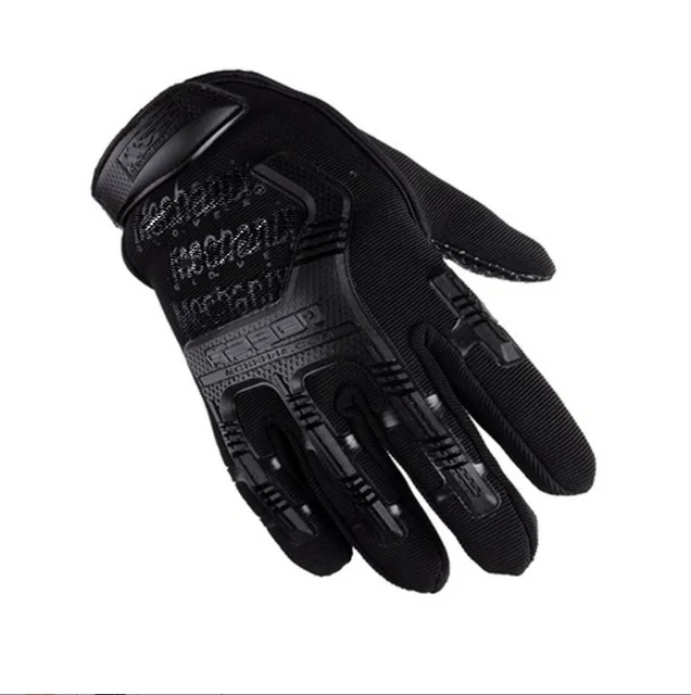 2021 Outdoor Fly Fishing Waterproof Non-slip Breathable Full-finger Durable Cycling Fishing Gloves Tactical Protective Training Bk