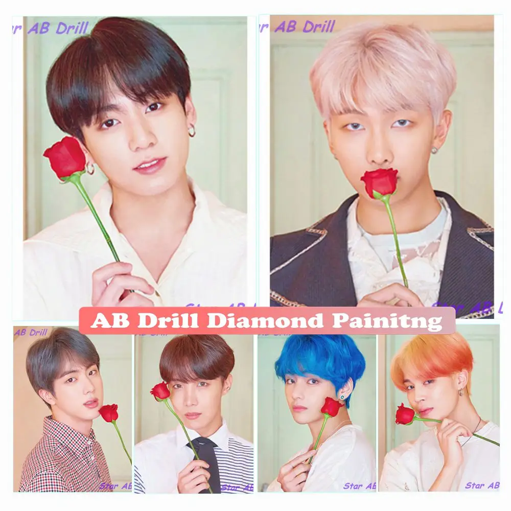 Kpop Stray Kids 5D Diamond Painting DIY Art Korea Fashion Boys ...