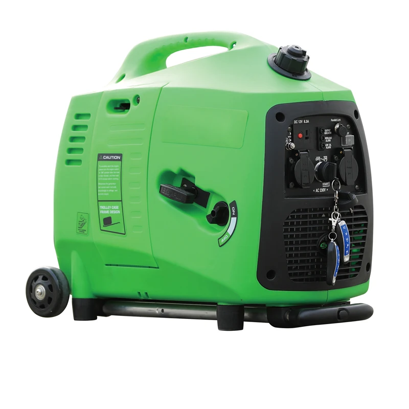 GEN-4000I Portable Mini Petrol Generators 3200W Gas Silent Power Generators Inverter Electric Key Start for Camping and Home Use