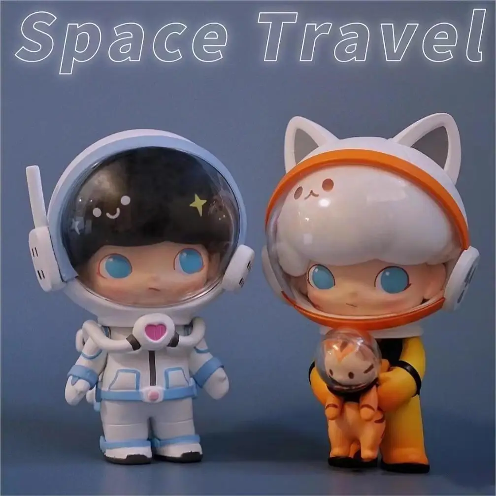 Originale Dimoo Space Travel Series Mystery Box Blind Box Action Figure Regalo Di Compleanno Giocattolo Per Bambini Animal Story Toys Figures