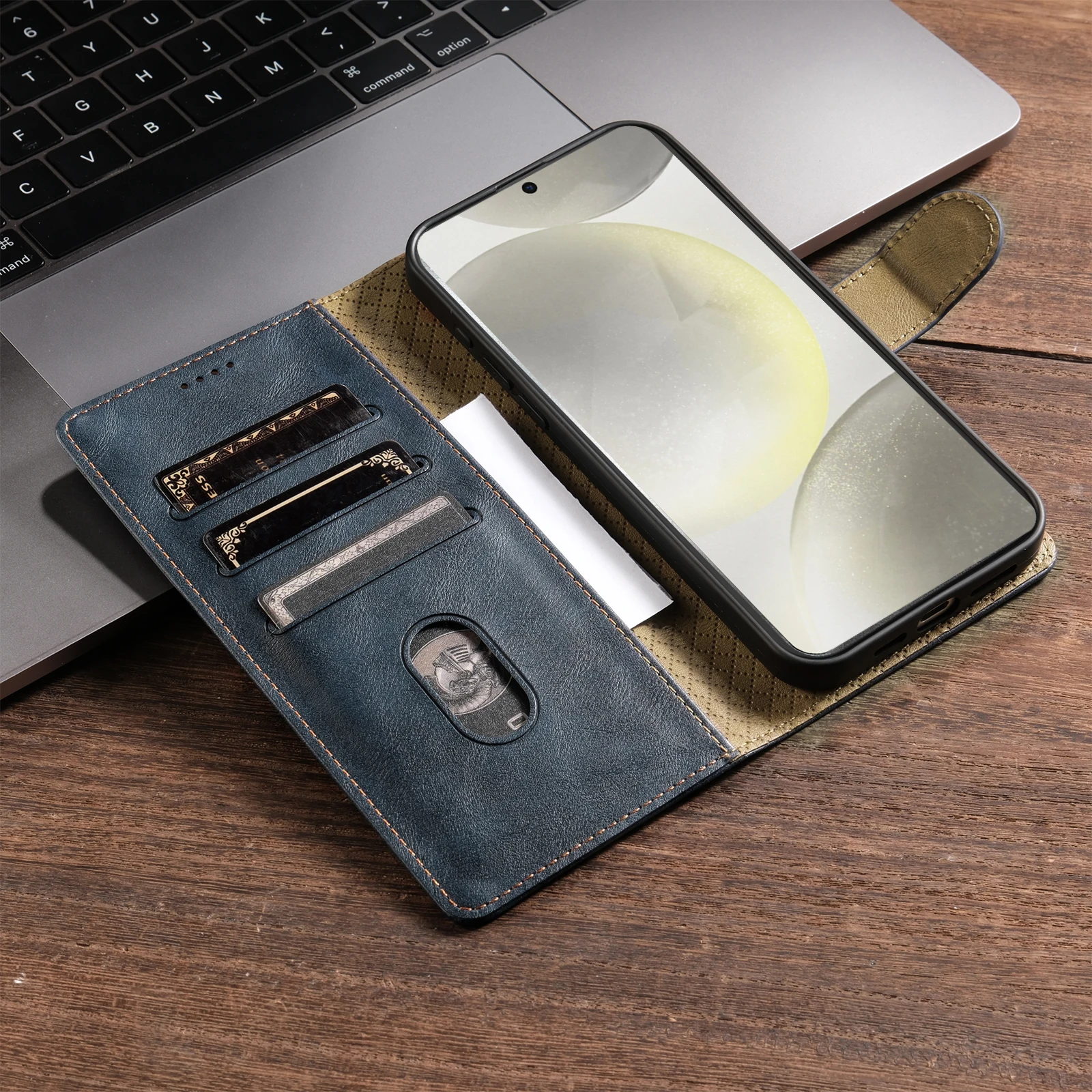 Premium Flip Leather Wallet Case - Sleek and Durable Cover