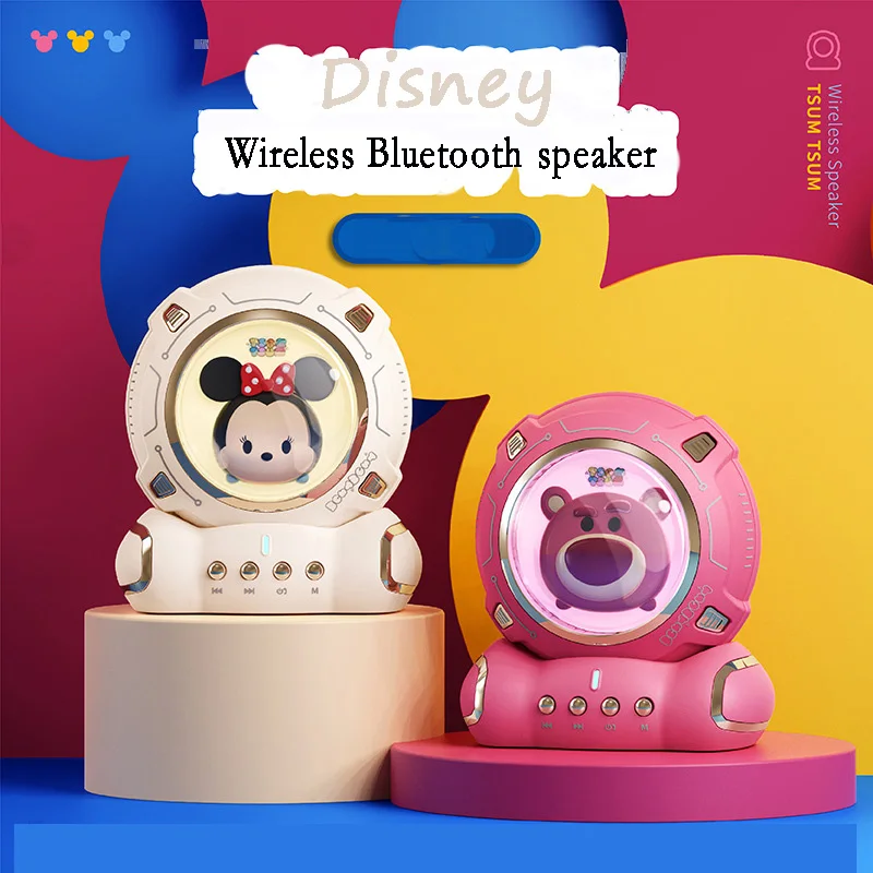 

Disney Mickey Minne Winnie Wireless Bluetooth Speaker Outdoor Subwoofer Audio TF Card Small Night Lamp Decoration Portable Sound