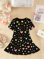 Robe graphique Kpop pour filles, cadeau amusant pour les fans, vêtements Harajuku pour filles, hauts d'été, robe à manches courtes, vêtements pour enfants 3