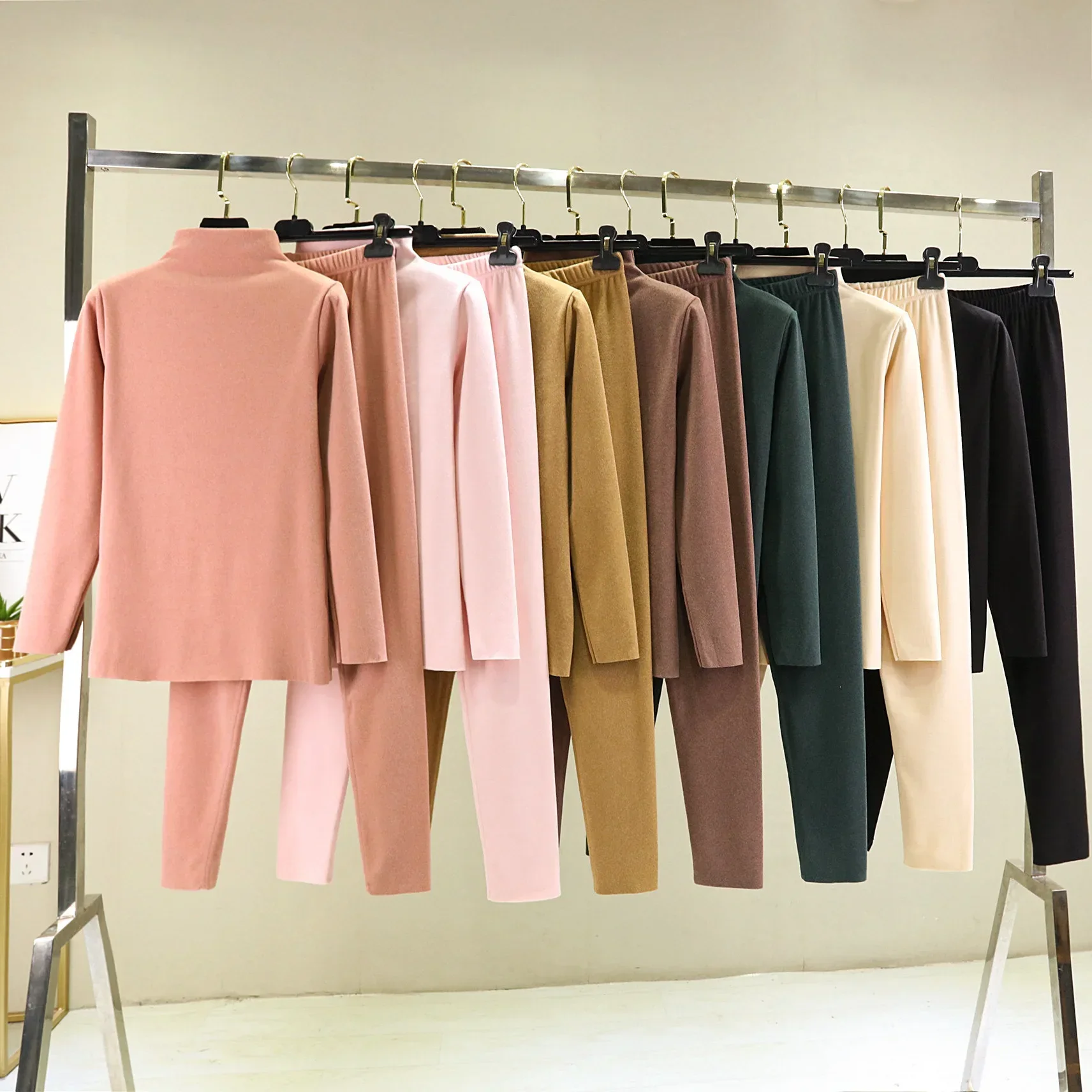 thermal underwear Suit women Winter Dralon Long Johns Warm ensemble femme 2 pieces set womens thermal clothing lange onderbroek