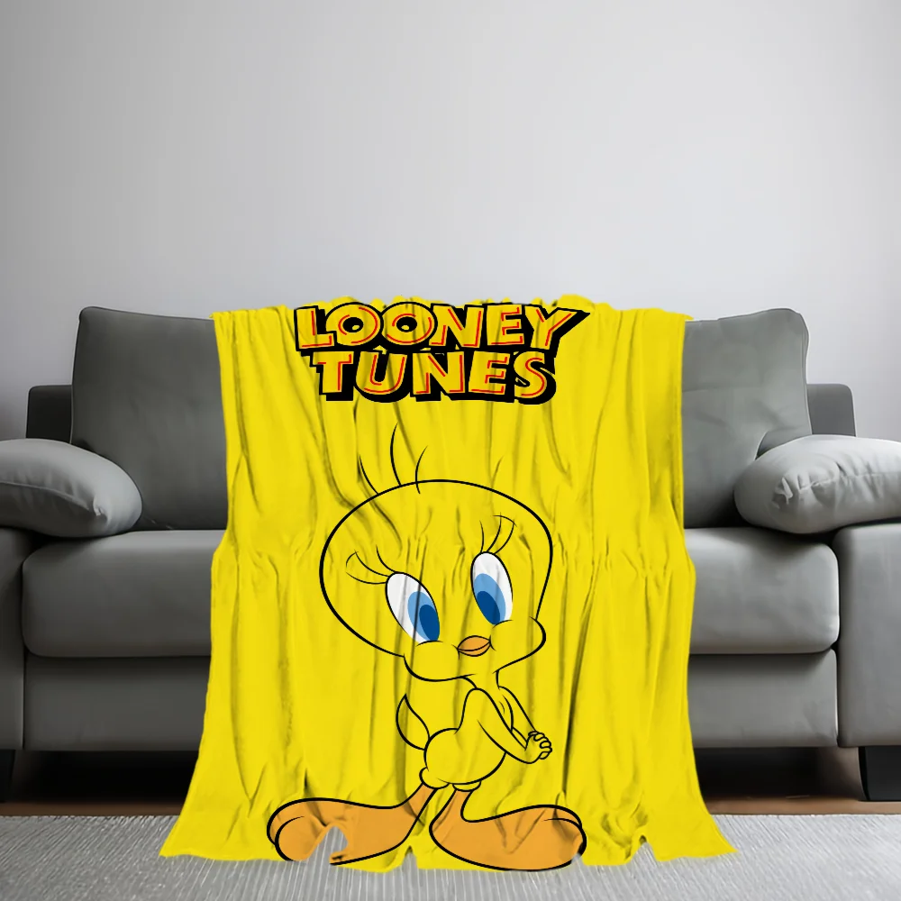 Cute Bird T-Tweety Blanket Comfortable skin friendly soft sofa living room bed bedroom blanket suitable for travel and gifts 2