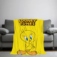 Cute Bird T-Tweety Blanket Comfortable skin friendly soft sofa living room bed bedroom blanket suitable for travel and gifts 2
