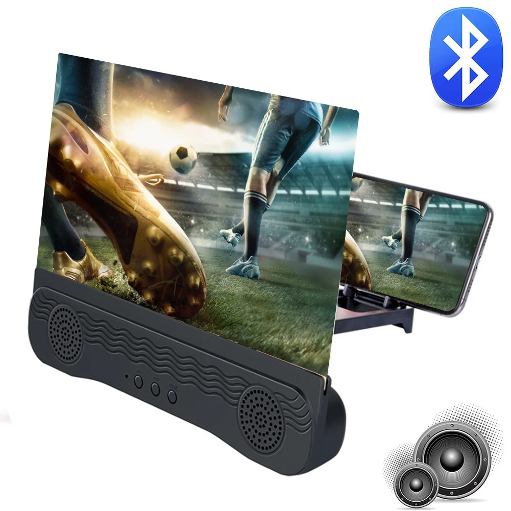 Держатель для телефона K8 4 в 1 12-дюймовый 3D усилитель экрана HD лупа мобильного