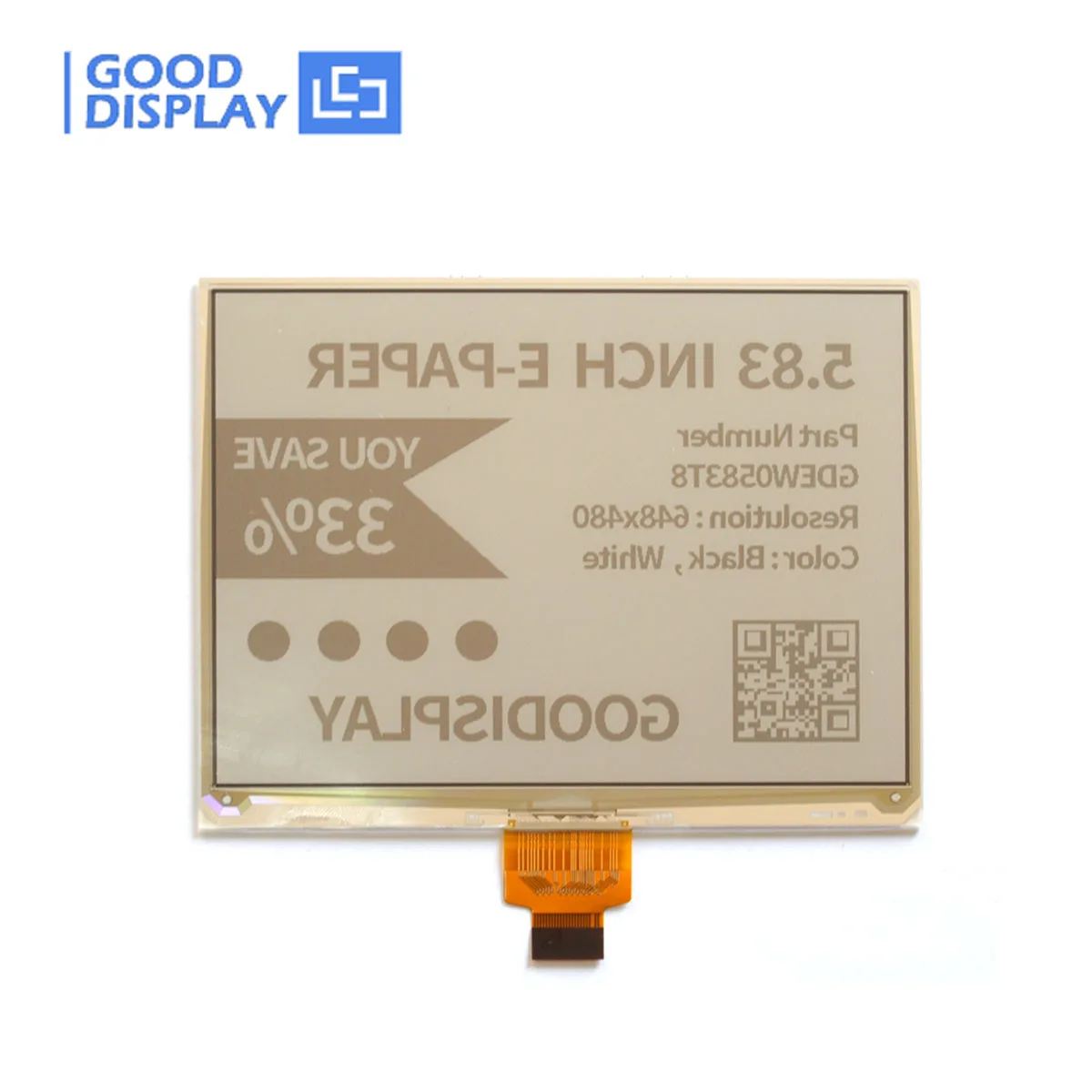 Ecrã Paper-like Eink Ecrã de Atualização Rápida Epaper Resolução 800x480 Gdew0583t8 583 - Imagem 5