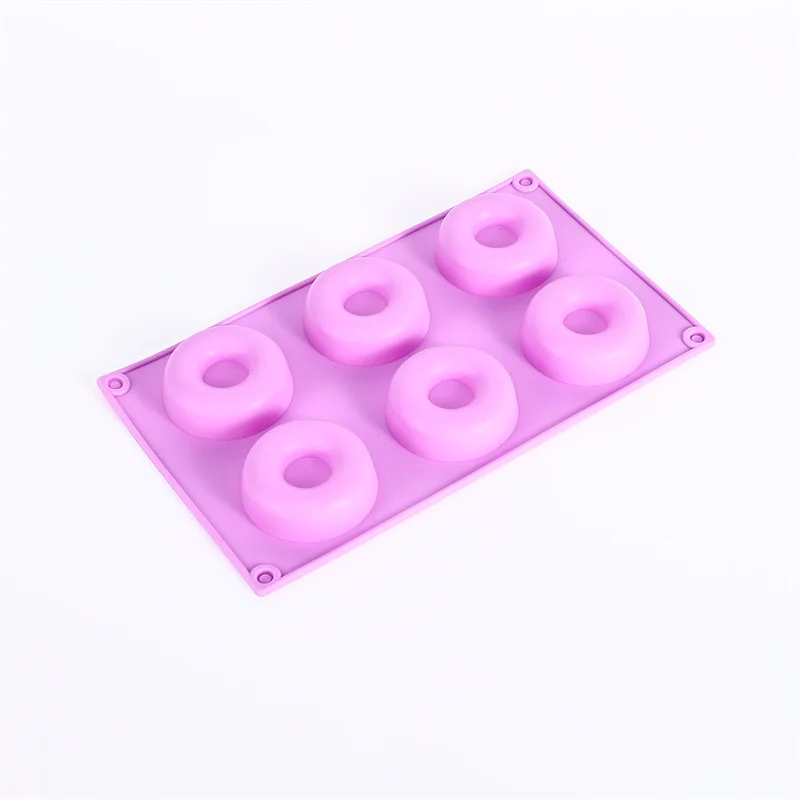 6 Hole Silicone Donut Cake mold Donut Pan Non Stick Silicone Donut Mold molde  silicona 3d silicone molds For baking - AliExpress