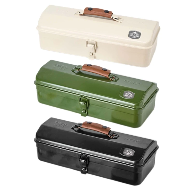 Y6GD Handy Metal Tool Organizers Box with Stickers for Camping and Daily Tool Bag