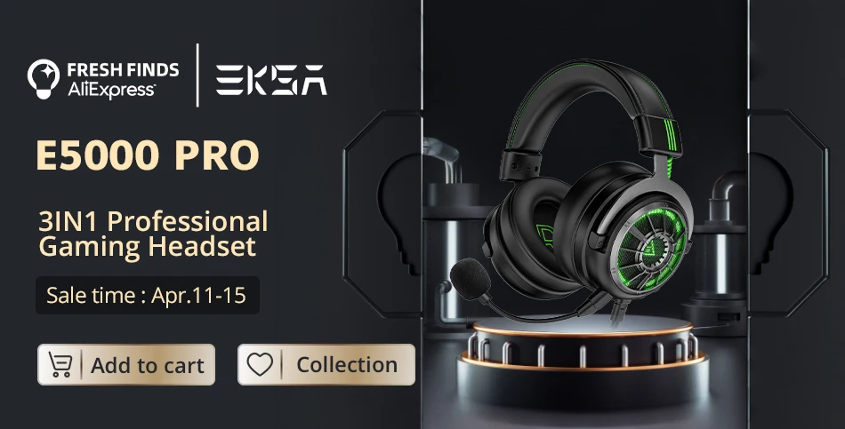 Eksa E900 Pro Gaming Headset Gamer 