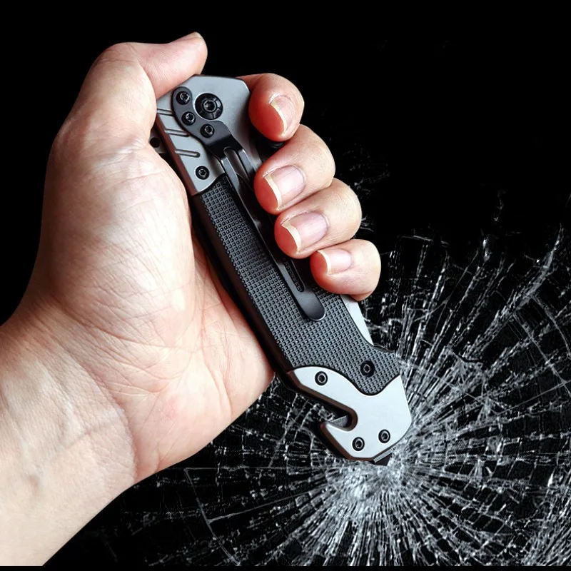 Folding Knife Outdoor Stainless Steel Pocket Camping Portable