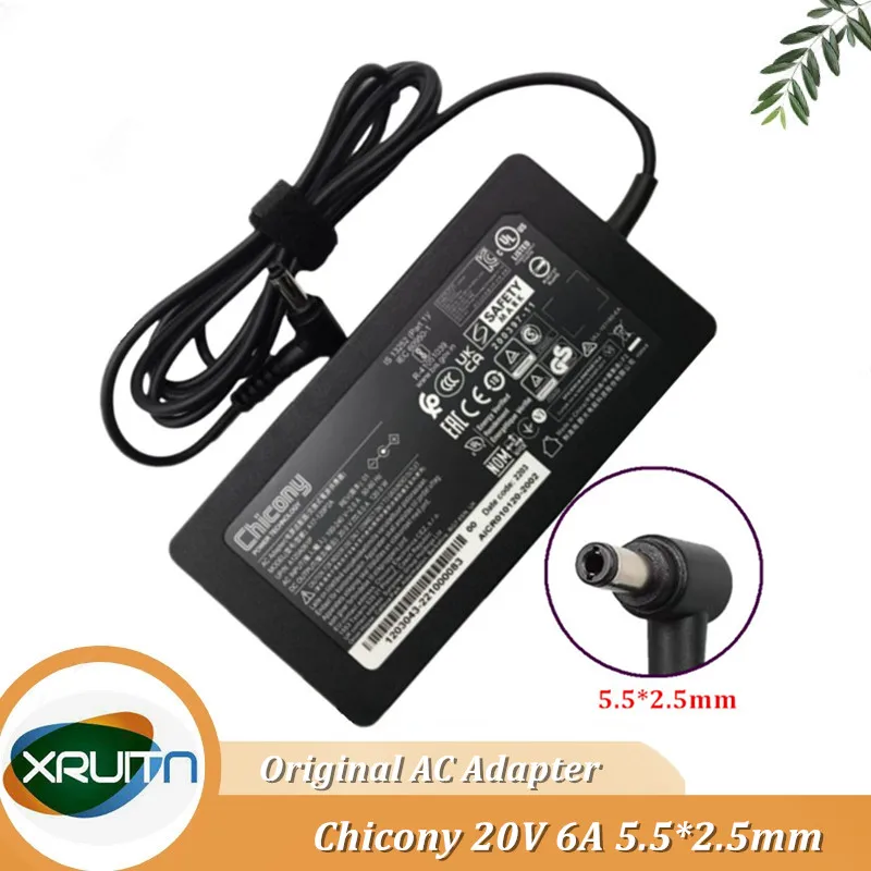 Caricabatterie Adattatore Ca Originale Chicony A17-120P2A Muslim20 V 6A 120W 5.5*2.5Mm Per Alimentatore Portatile Intel Nuc Oem Originale