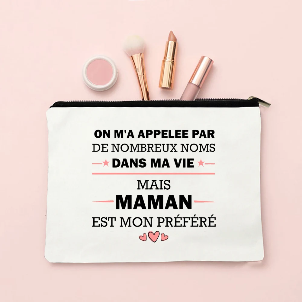 Best Grandma In The World Print Makeup Bag Travel Neceser Toiletry Pouch Pregnancy Announcement Zipper Cosmetic Bags Mamie Gifts 6