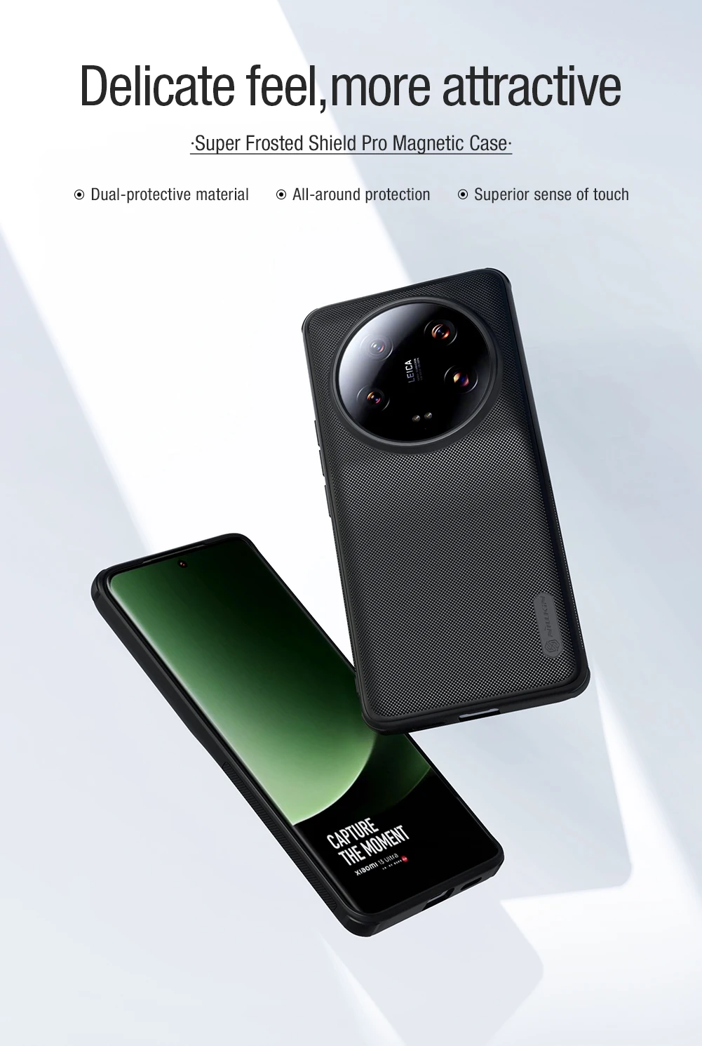 Nillkin Magsafe Case for Xiaomi Mi 13 Ultra Super Frosted Shield Pro Magnetic Wireless Charging Matte Back Cover for Mi13Ultra