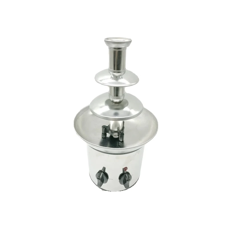 Mini Chocolate Fountain Machine Electrique Fondue Disembogue Stainless Steel For Wedding/Birthday congratulate Party