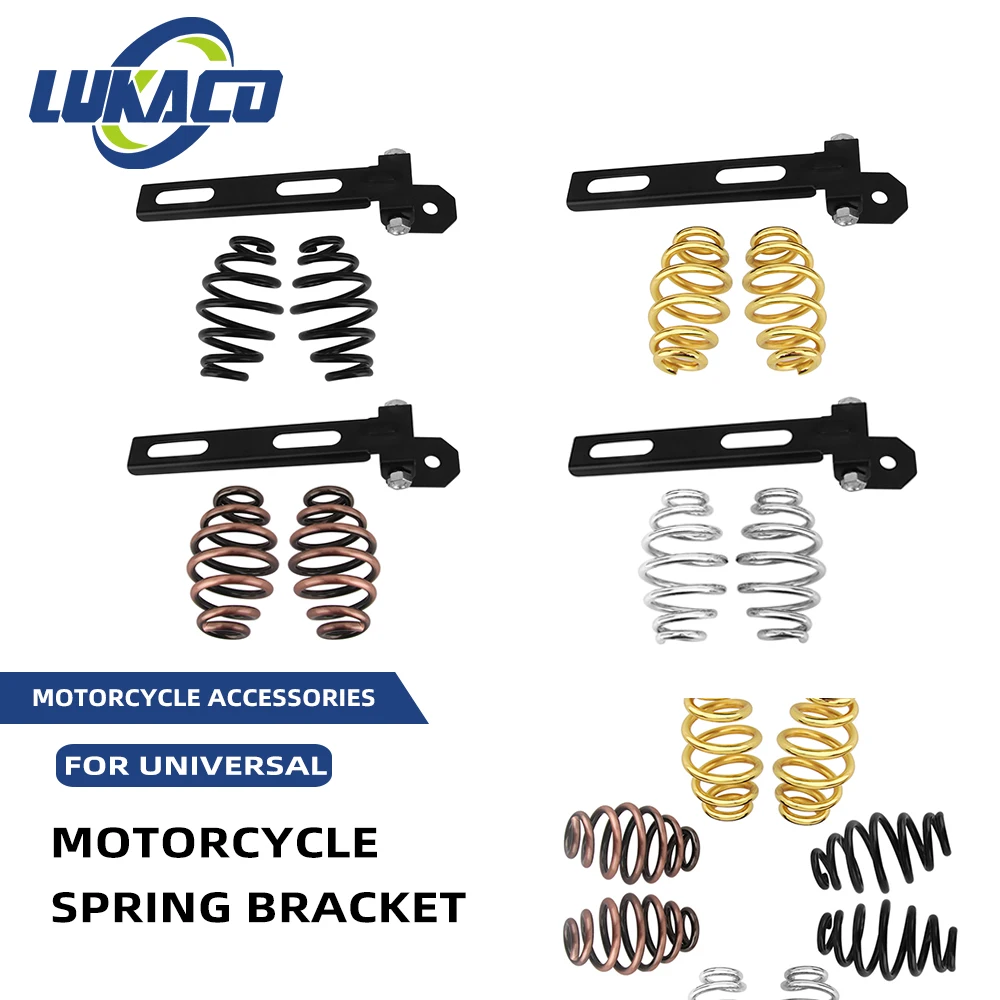 

Универсальные аксессуары для мотоциклов, пружинный кронштейн, комплект для установки сиденья соло, высококачественная сталь для Harley Bobber Chopper на заказ