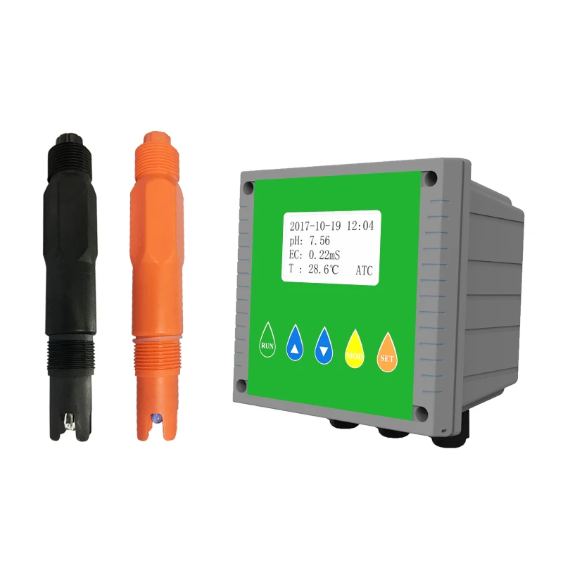 Dual channel pH EC Controller Meter Monitor Industrial pH conductivity two channels RS485 MODBUS