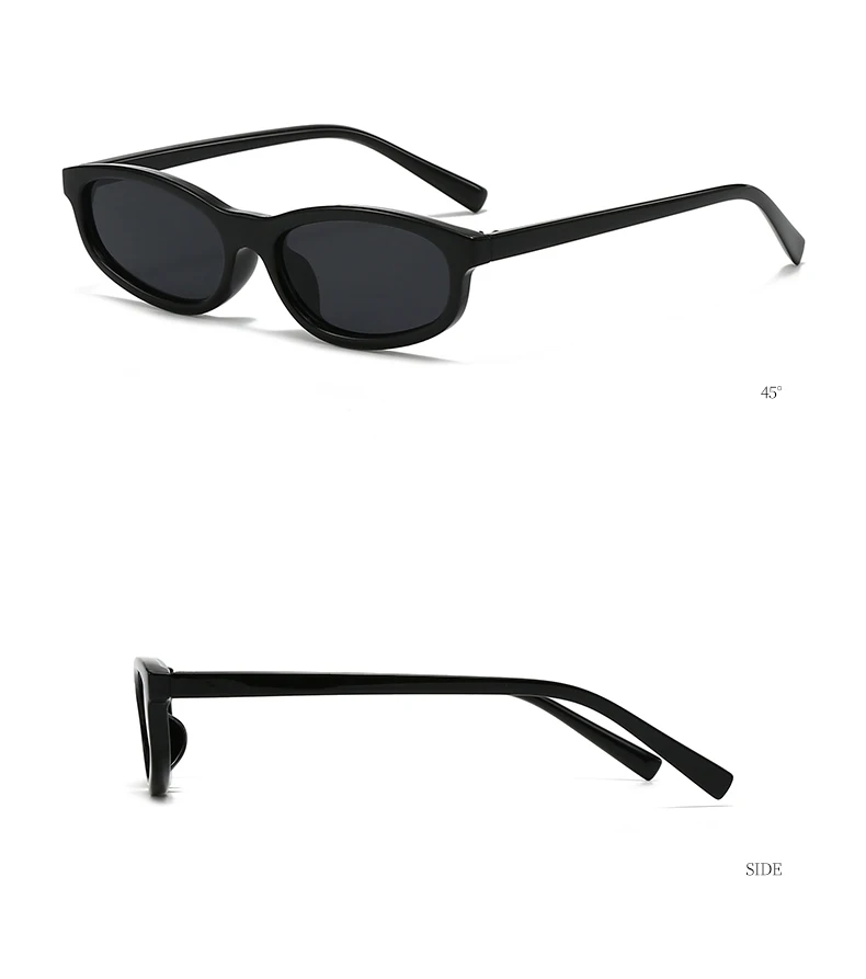 4 stücke Mode Einfache Kleine-Rahmen Oval Sonnenbrille für Frauen Marke Designer Brillen Täglichen Vielseitige Sonnenschirm Sonnenbrille weibliche – Detail 11
