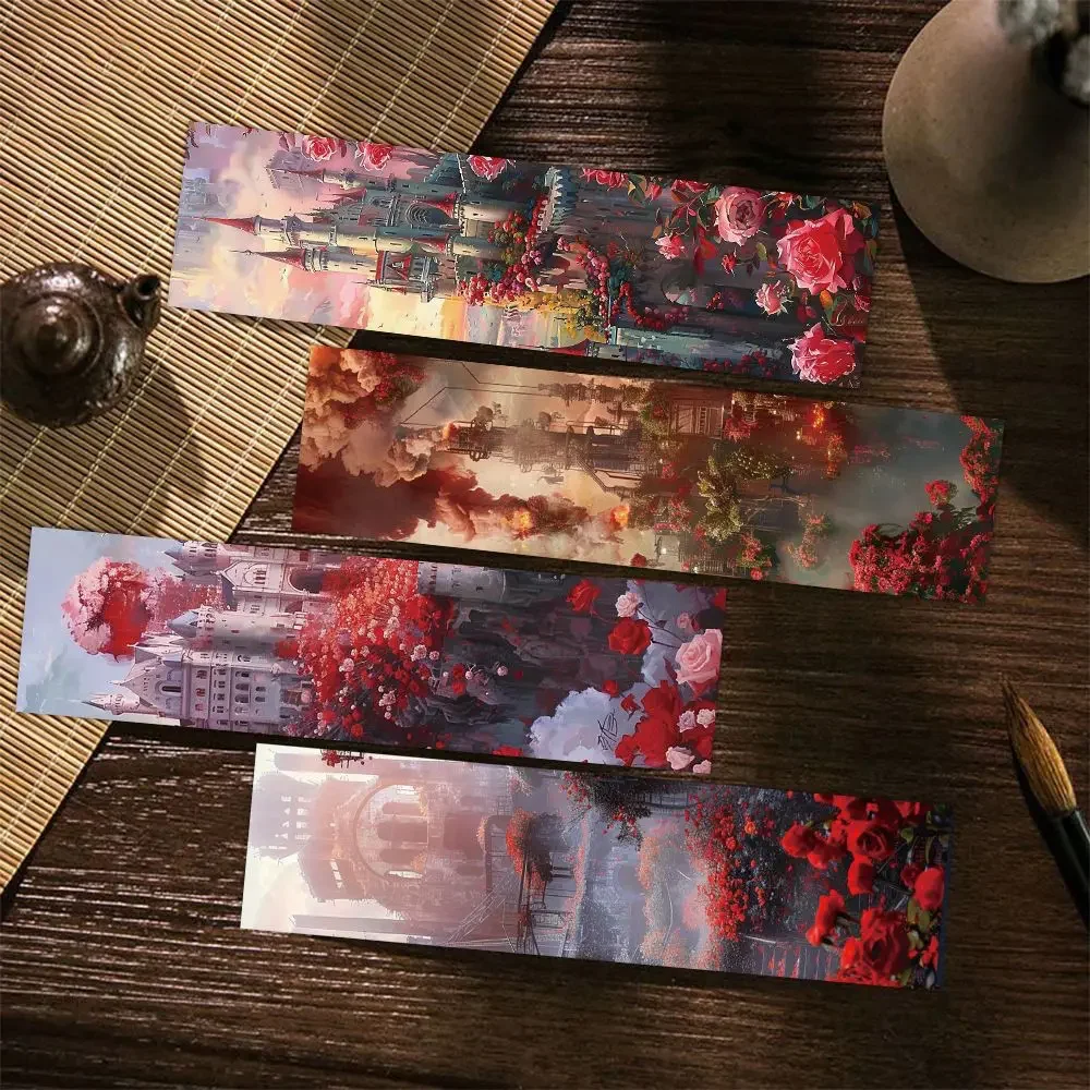 Rose Factory Bookmarks 30pcs European and American Architecture Reading Books Annotations Student Supplies Message Cards