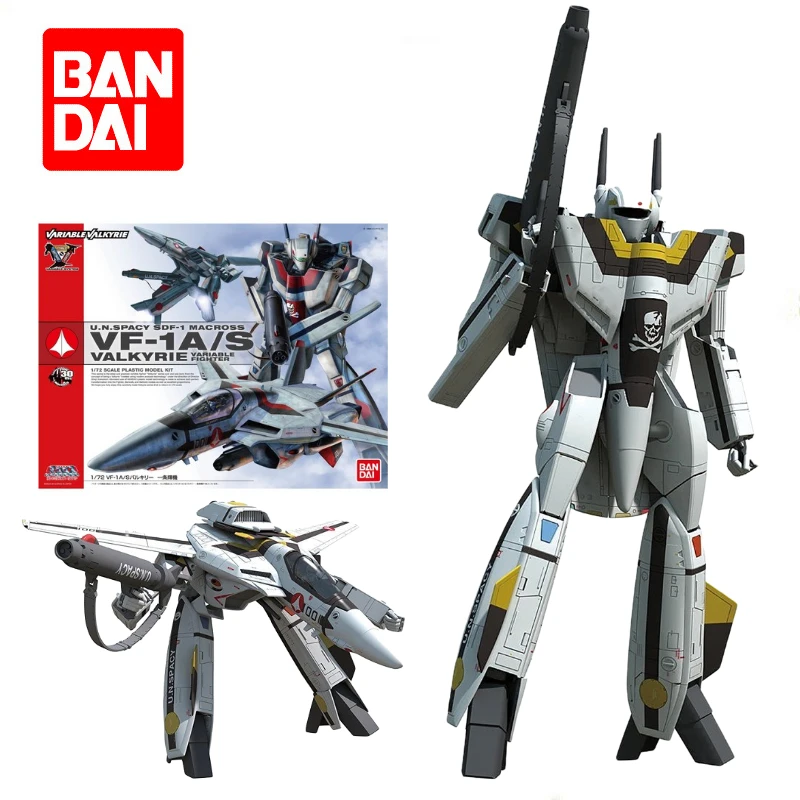 Bandai Robotech Macross 1/72 VF-1A/S Valkyrie Captain машина сборка модели экшн-Фигурки игрушки подарок