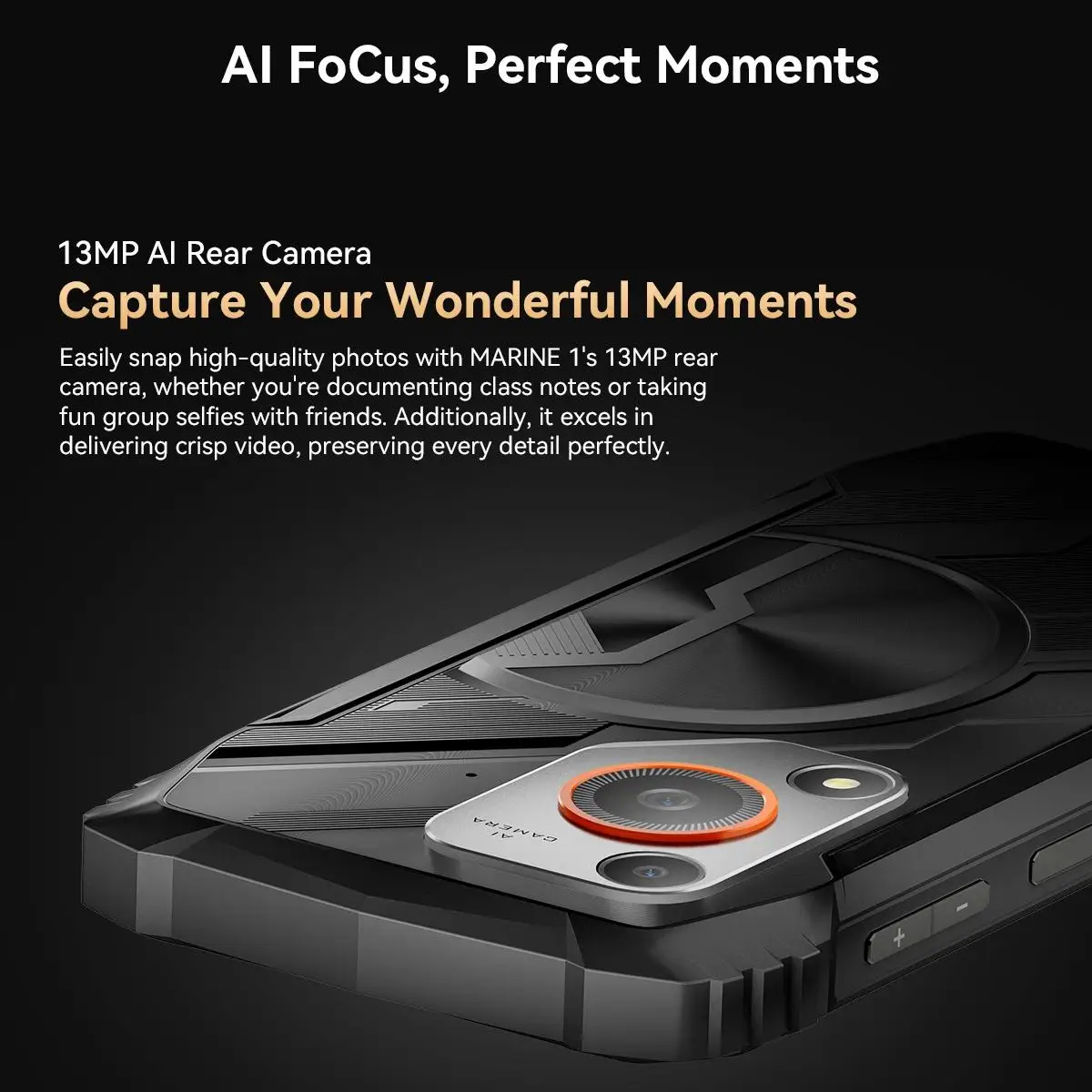 Blackview Oscal Marine 2 Smartphone 6.56'' Display 90Hz 4GB+64G/ 8GB+128GB 16MP Camera 11000mAh Android 15 4G Mobile Phone