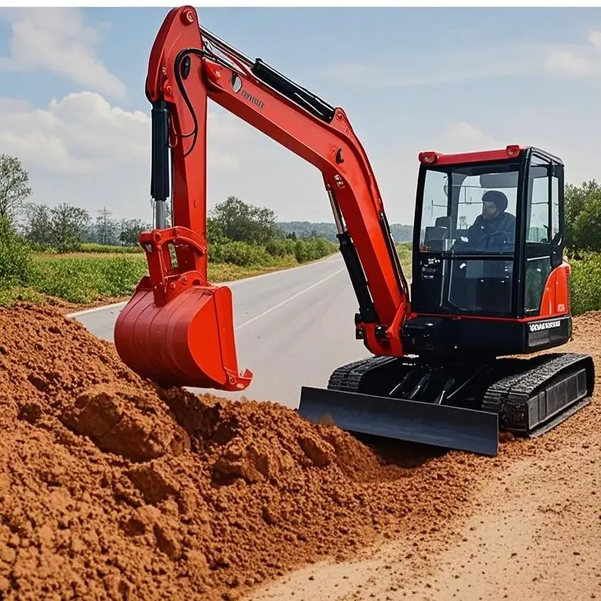 Customized mini excavator CE EURO 5 small excavator agricultural track type Kubota engine for sale 1