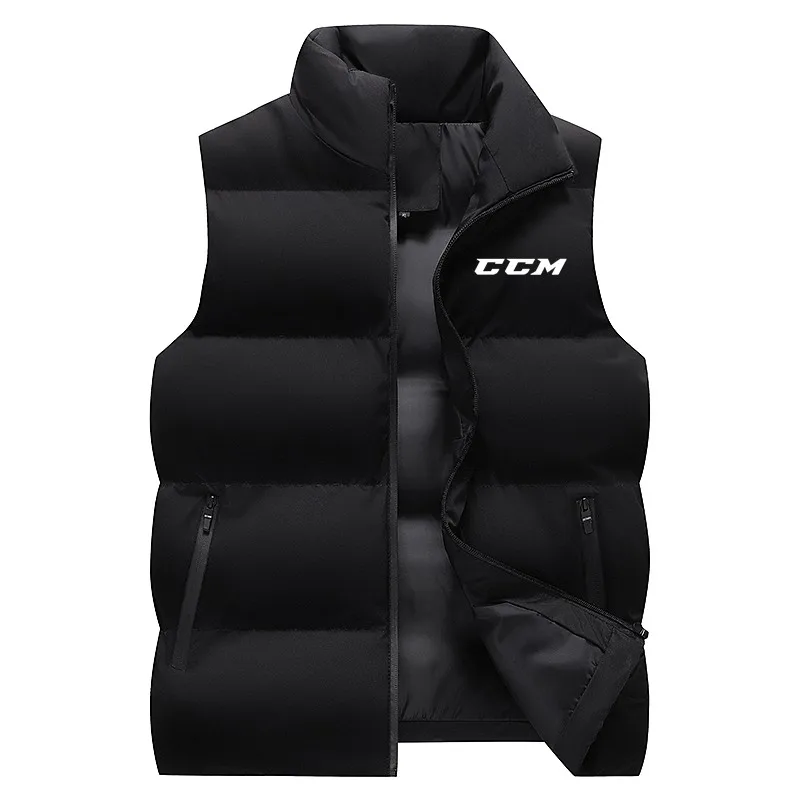 

2024 Men's casual printed down jacket, sleeveless vest, outdoor warm jacket, special discount