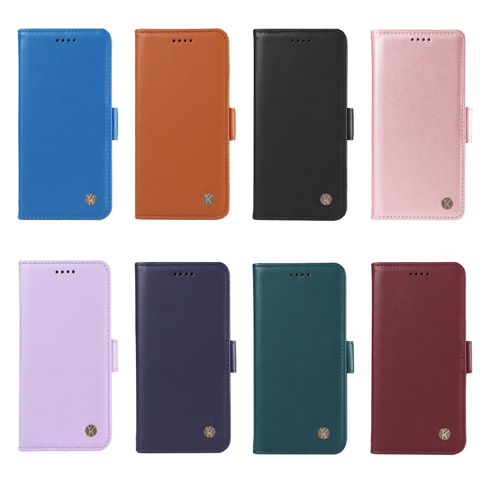Magnetic Leather Card Slot Wallet Case