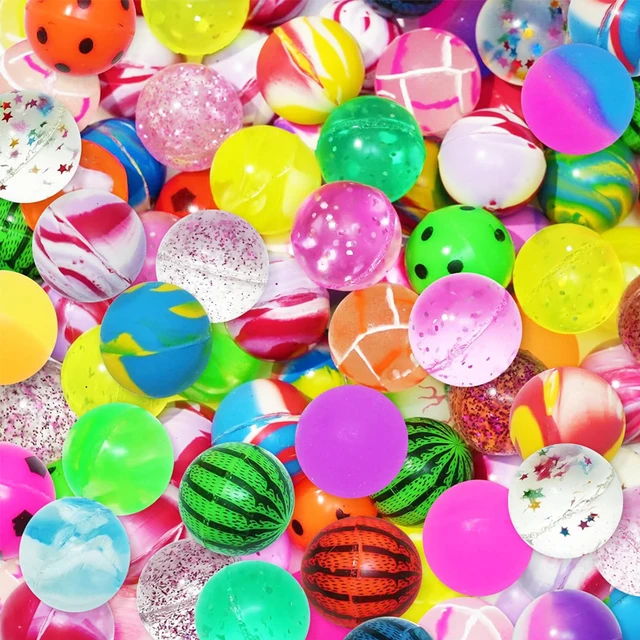 10PCS Rubber Bouncy Balls for Kids Teens Boys Girls Balle Rebondissante 32MM 27MM Party Favors Birthday Gifts Classroom Rewards 3
